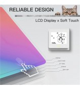 BHT-002 Electric Floor Heating Smart Thermostat 3.0-inch LCD Touch Screen WiFi Controller Panel - Black