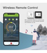 BHT-002 Electric Floor Heating Smart Thermostat 3.0-inch LCD Touch Screen WiFi Controller Panel - Black