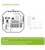 BHT-006GBW Electric Floor Heating Smart Thermostat Tuya App Control WiFi Controller Panel - Black