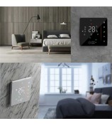 BHT-006GCW Wall-Mounted Boiler Heating Smart Thermostat Tuya App Control WiFi Controller Panel - Black