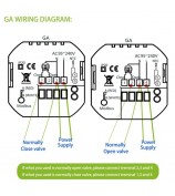 BHT-006GCW Wall-Mounted Boiler Heating Smart Thermostat Tuya App Control WiFi Controller Panel - Black