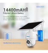 ESCAM QF250 1080P WiFi Solar IP Camera WiFi Wireless 6W Solar Panel Battery Powered Home Security Camera