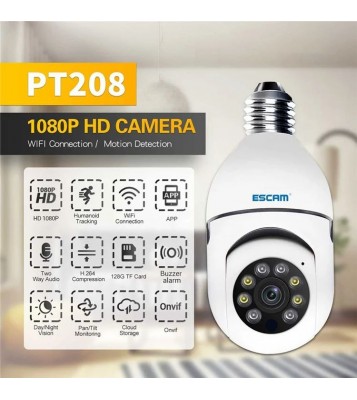 ESCAM PT208 1080P Motion Detection WiFi ONVIF Two-way Voice Camera Dual Light Source Night Vision Security IP Camera