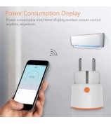 NEO NAS-WR01B Tuya ZigBee Smart Socket 16A 2.4GHz Smart Plug with Power Metering Support Smartphone Remote Control (EU Plug)