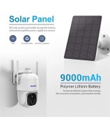 ESCAM G24 H.265 3MP Full HD AI Identify Camera with Solar Panel PIR Alarm WiFi Camera Built-In Battery