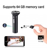 Multi-function Shaver HD 1080P Motion Detection WiFi Camera with 64GB Memory Card