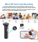 Multi-function Shaver HD 1080P Motion Detection WiFi Camera with 64GB Memory Card