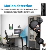 Humidifier Shape WiFi Camera Baby Monitoring Motion Detection 1080P HD Security Cam - Waterdrop Black