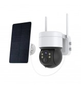 Q4X Outdoor WiFi Solar-Powered Surveillance Camera 1080P HD Video Camera - White