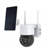 Q4X Outdoor WiFi Solar-Powered Surveillance Camera 1080P HD Video Camera - White