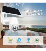 Q6 HD 3MP 4G Network Solar Security Camera Home Monitor - Black / US Version