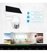 Q6 HD 3MP 4G Network Solar Security Camera Home Monitor - Black / US Version