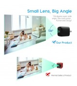 HI50 Charger Shape HD Night Vision Camera Home Security Mini WiFi Camera - US Plug