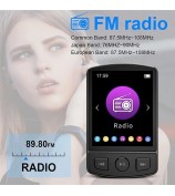 MP3-07 64GB Bluetooth MP3 Music Video Player FM Radio 1.77-inch Screen MP4 Player with Back Clip Design