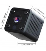 x6 Mini Square Infrared Night Vision Camera Home Security Indoor HD WiFi Camera