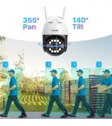 ZOSI C2965W 5MP HD Camera Humanoid Tracking Two-Way Talk APP Monitoring Outdoor Indoor Security Camera - US Plug