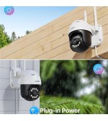 ZOSI C2965W 5MP HD Camera Humanoid Tracking Two-Way Talk APP Monitoring Outdoor Indoor Security Camera - US Plug