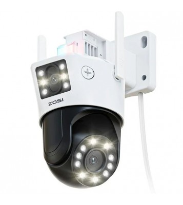 ZOSI C298Pro 8MP Dual Lens HD WiFi Camera Humanoid Tracking Two-Way Audio Security Camera - US Plug