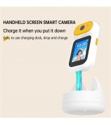 IP-S01 AI Motion Detection 2.8-inch Screen 1080P HD Handheld Surveillance Camera with Charging Dock (No TF Card) - US Plug