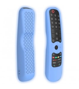 GS0020 For LG AN-MR21GC MR21N / 21GA TV Remote Controller Drop-proof Case Soft Silicone Protective Cover - Luminous Blue