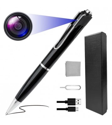 1080P Hidden Camera Writing Pen Pocket Cam with Video Recording Photo Taking for Home Business