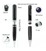 1080P Hidden Camera Writing Pen Pocket Cam with Video Recording Photo Taking for Home Business