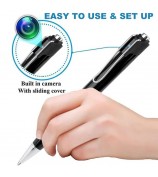 1080P Hidden Camera Writing Pen Pocket Cam with Video Recording Photo Taking for Home Business