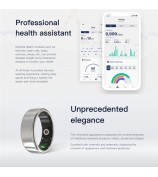 Nova Ring Multifunctional Health Monitoring Smart Ring - Black / 7#-17.4mm