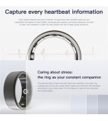 Nova Ring Multifunctional Health Monitoring Smart Ring - Black / 7#-17.4mm