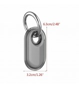 Compatible with Samsung Galaxy SmartTag2 Protective Case Waterproof Bluetooth Tracker TPU Cover - Transparent Black