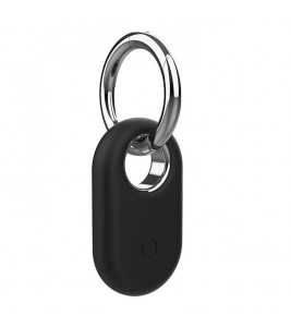 Compatible with Samsung SmartTag2 Protective Case Bluetooth Tracker Anti-Lost Silicone Sleeve - Black