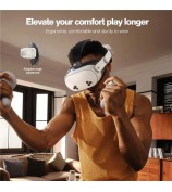 For Meta Quest 3S T2 Elite Head Strap ABS+Sponge Soft Cushion Adjustable Headband - Gold