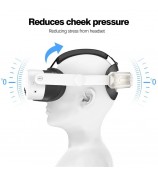 For Meta Quest 3S T2 Elite Head Strap ABS+Sponge Soft Cushion Adjustable Headband - Gold
