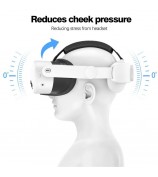 Head Strap for Meta Quest 3S Flippable Headband VR Headset Accessories - White