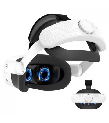 Head Strap for Meta Quest 3S Adjustable Headband VR Headset Accessories - White
