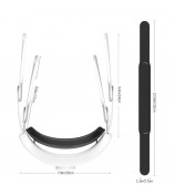 Head Strap for Meta Quest 3S Adjustable Headband VR Headset Accessories - White