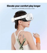 Head Strap for Meta Quest 3S Adjustable Headband VR Headset Accessories - White