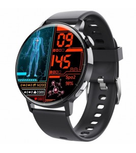 F67 Pro ECG Blood Sugar Uric Acid Monitoring Smart Watch 1.41-inch Round Sport Watch