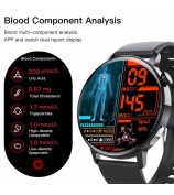 F67 Pro ECG Blood Sugar Uric Acid Monitoring Smart Watch 1.41-inch Round Sport Watch