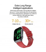 ET585 Smart Watch SOS Emergency Call ECG Function Bracelet with Silicone Strap - Black
