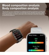 MT500 Smart Watch AMOLED Screen ECG Heart Rate Monitor Bluetooth Call Bracelet - Black