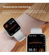 MT500 Smart Watch AMOLED Screen ECG Heart Rate Monitor Bluetooth Call Bracelet - Black