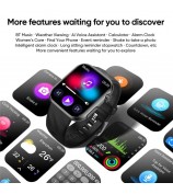 MT500 Smart Watch AMOLED Screen ECG Heart Rate Monitor Bluetooth Call Bracelet - Black