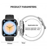 MT500 Smart Watch AMOLED Screen ECG Heart Rate Monitor Bluetooth Call Bracelet - Black