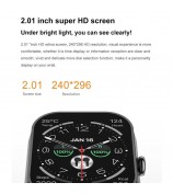 D8 Pro 2-in-1 Bluetooth TWS Earphone Smart Watch Health Monitoring Bluetooth Calling Sports Watch, Silicone Strap - Black