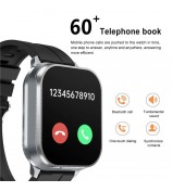 D8 Pro 2-in-1 Bluetooth TWS Earphone Smart Watch Health Monitoring Bluetooth Calling Sports Watch, Silicone Strap - Black