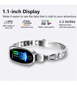 F81 Women's Bangle Watch Smart Watch Bluetooth Call Sleeping Monitor Sports Tracker - Silver