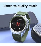 LM01 2+16G 1.43-inch AMOLED Smart Watch 4G SIM Card Android 8.1 Smart Sport Watch, for Europe Asia Africa - Black