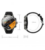 H19 3+32G 1.75-inch AMOLED Large Screen Smart Watch Pull-out Camera 4G Network SIM Card Android 8.1 Smart Watch - Black