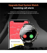 H19 3+32G 1.75-inch AMOLED Large Screen Smart Watch Pull-out Camera 4G Network SIM Card Android 8.1 Smart Watch - Black